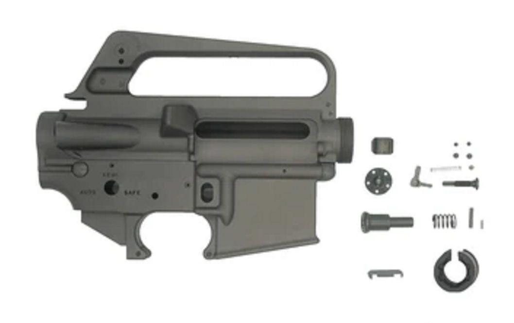 ANGRY GUN マルイM4MWS対応 M16A2[M733/M723) レシーバーセット (ロールスタンプ仕様/6061-T6アルミ）