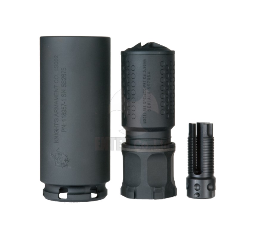 ANGRY GUN KAC QOC/MCQ-PRT QDサイレンサー&QDC 3-Prong Flash Eliminator Kit ハイダーセット BK