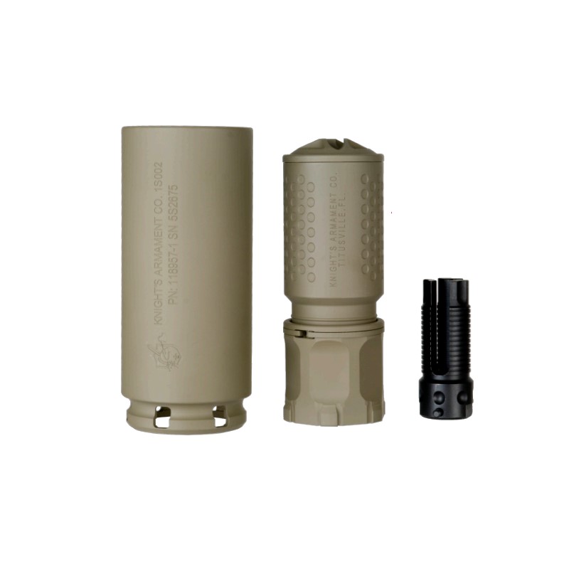 ANGRY GUN KAC QOC/MCQ-PRT QDサイレンサー&QDC 3-Prong Flash Eliminator Kit ハイダーセット FDE