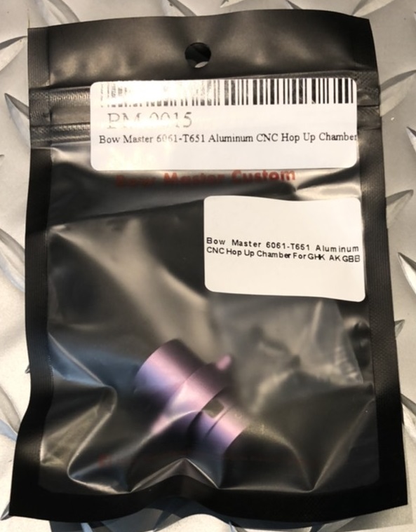 Bow 6061-T651 アルミニウムCNC ホップアップチャンバー GHK AK対応 （BM-0015)
