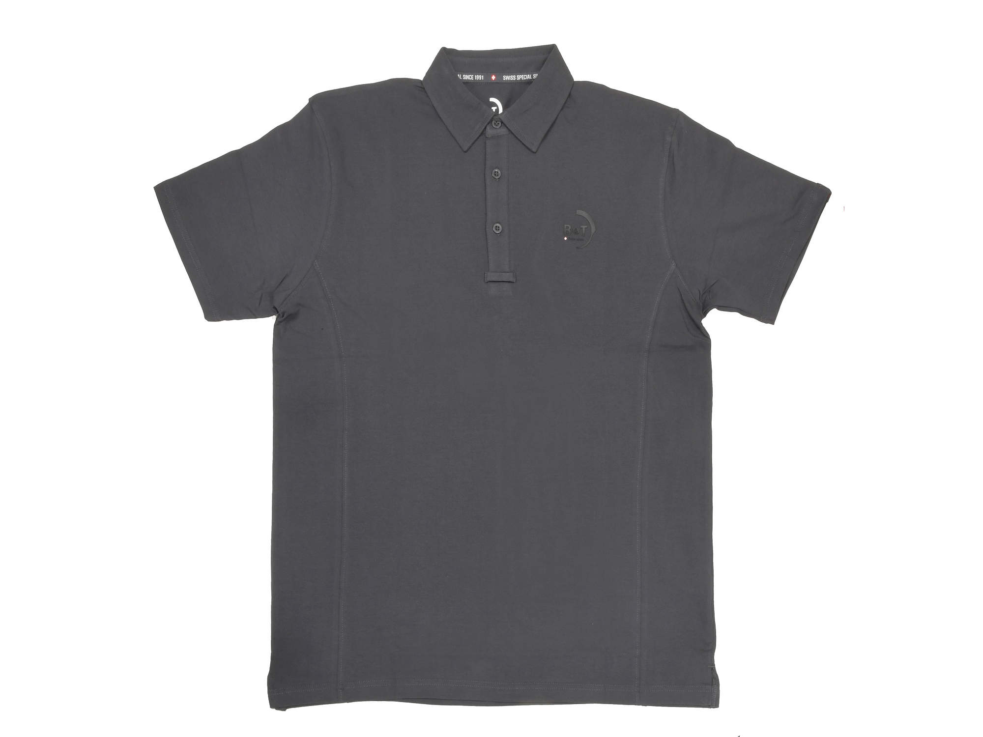 B&T TEXTIL ポロシャツ01/メタルキーリング付き (Anthracite Gray)