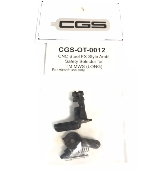 CGS/T8 東京マルイ M4 MWS GBB用 CNC スチールアンビセレクター