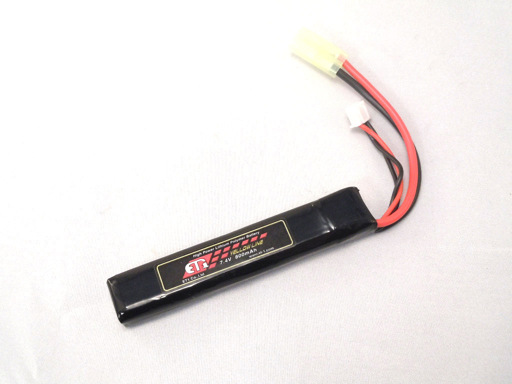 ET1イエローライン LIPO Y 7.4v 800mAh