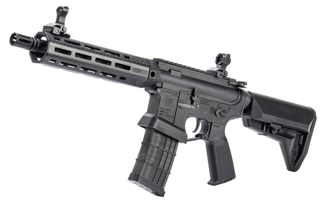 【海外メーカー】EMG JAPAN  LANCER SYSTEMS L15 8 inch 電動ガン(AEG) Real Carbon