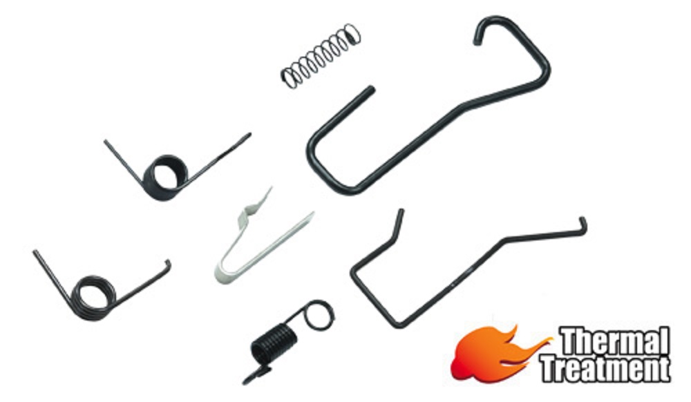 GUARDER マルイ G19 Gen.3/4/G17 Gen.4対応 フレームスプリングセット (GLK-214) 【BK/SV】