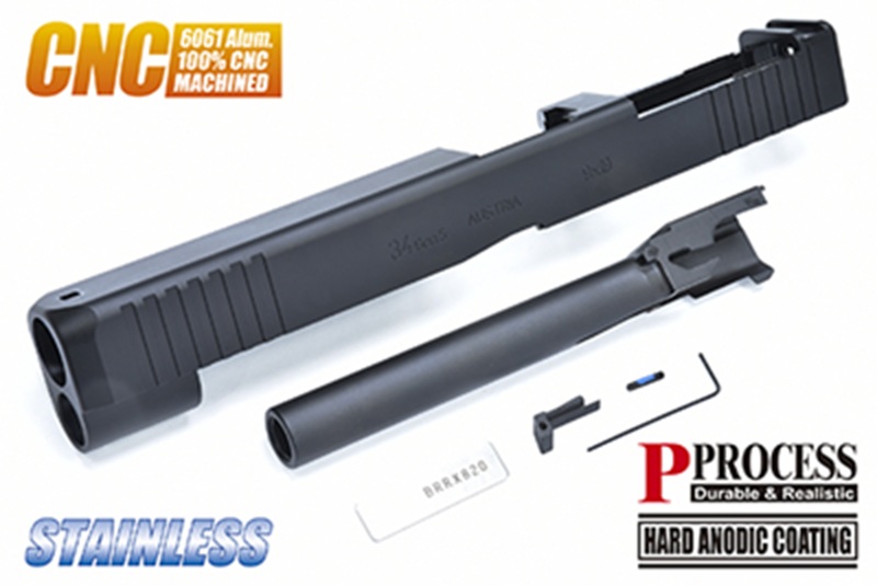 GUARDER 東京マルイ Glock17 Gen.5 GBB対応 G34 Gen.5 MOS アルミカスタムスライドセット (GLK-533)