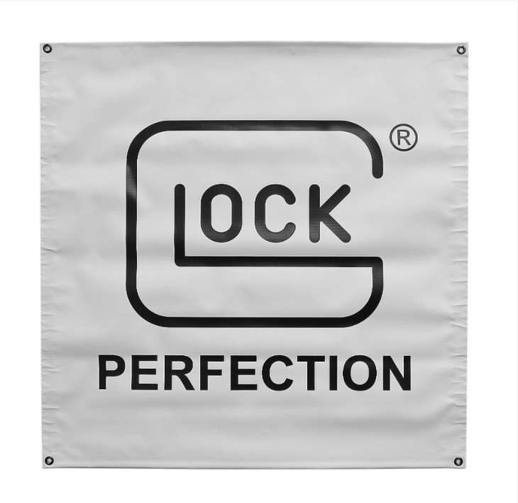 GLOCK バナー PERFECTION BANNER/White (91.4×91.4cm)