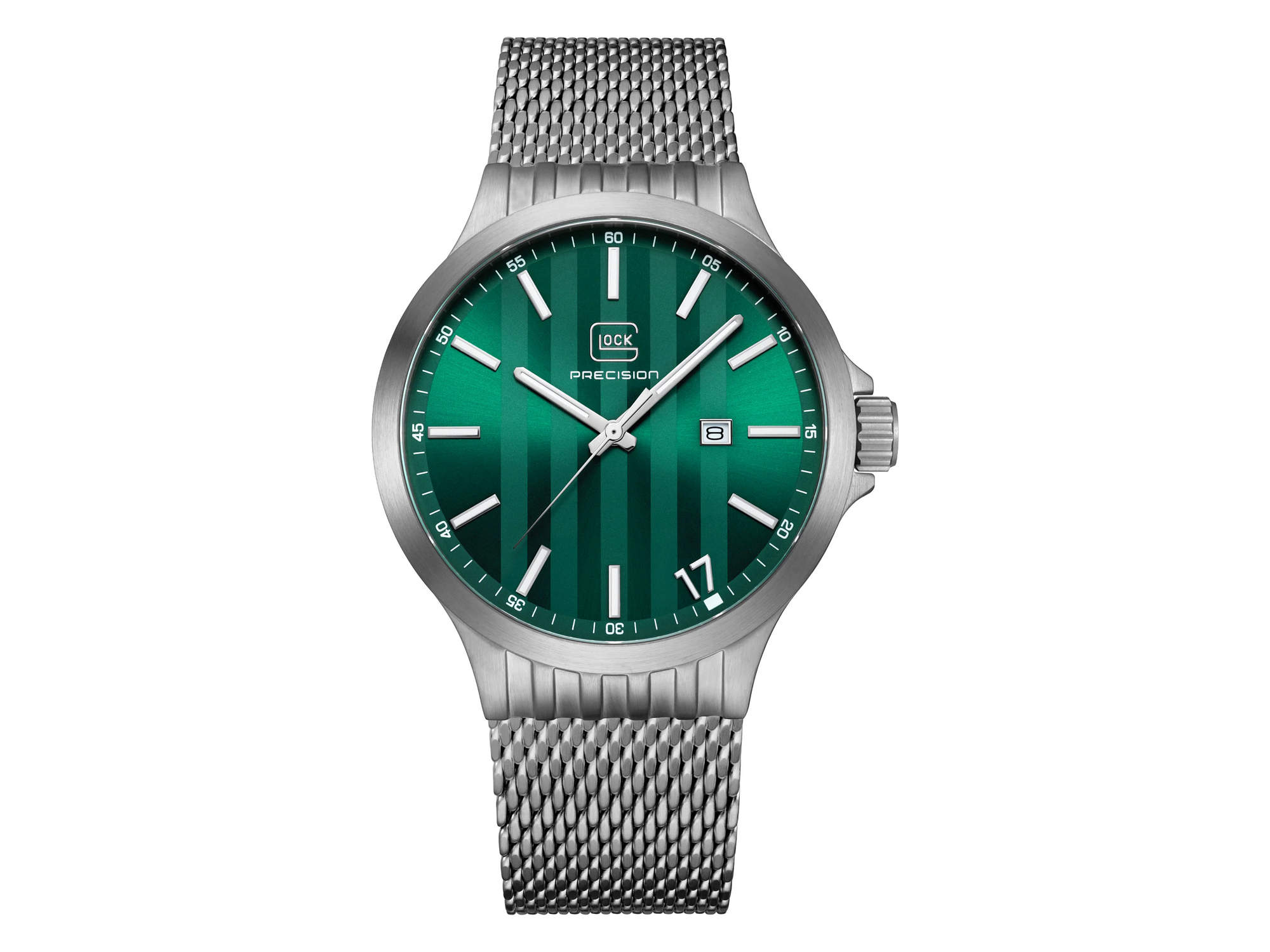 GLOCK PRECISION グロックウォッチ GW-12-3-24 ステンレス10気圧防水 (Silver)