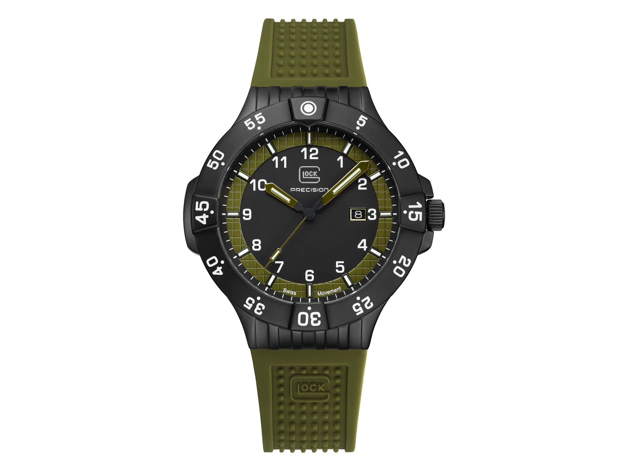 GLOCK PRECISION グロックウォッチ GW-15-4-22 TRIGALIGHTステンレスクウォーツ20気圧防水 (Army Green/Army Green)