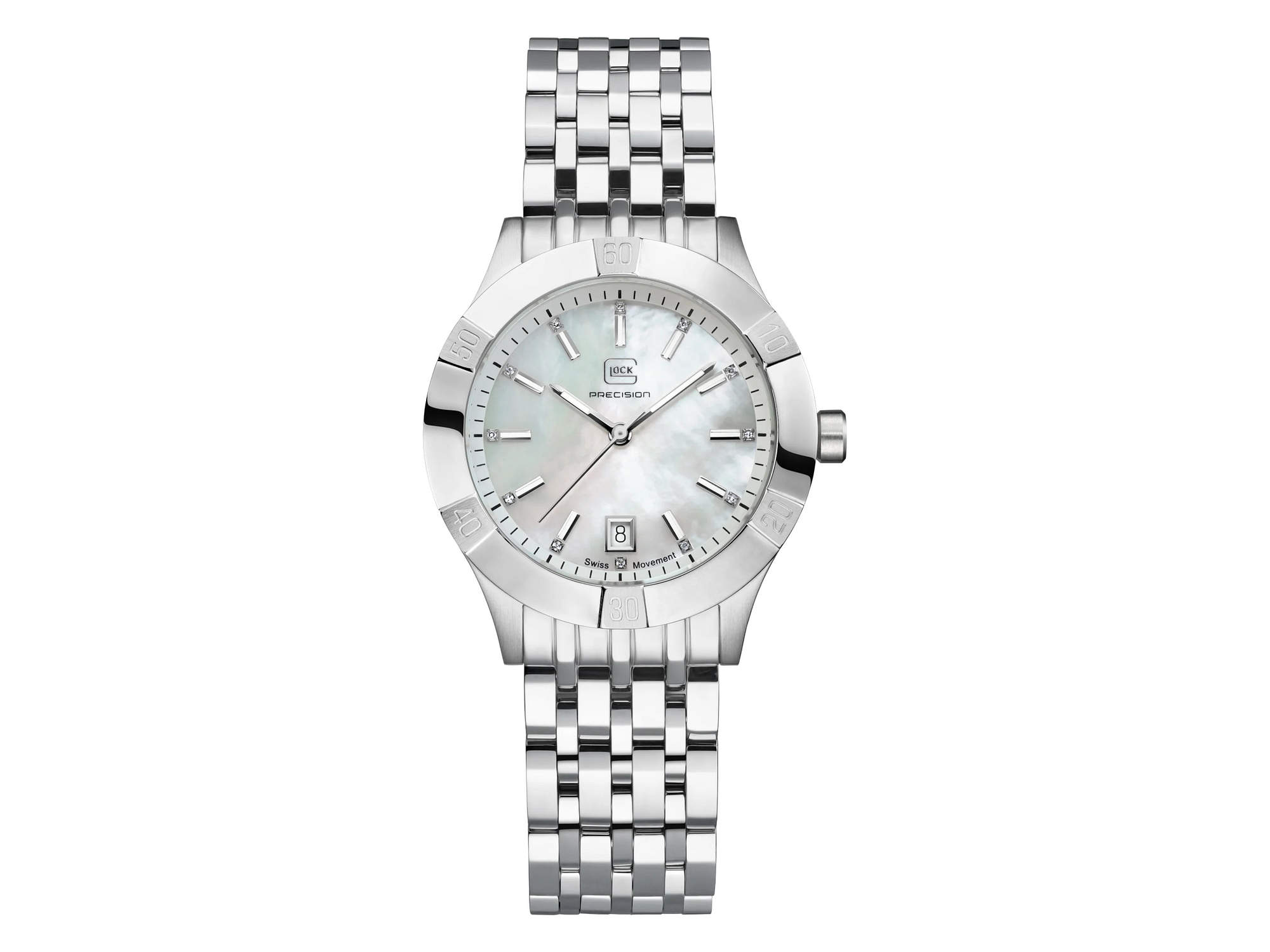 GLOCK PRECISION グロックウォッチ GW-31-3-18 ステンレスクウォーツ10気圧防水 (Silver-Tone/Silver-Tone)