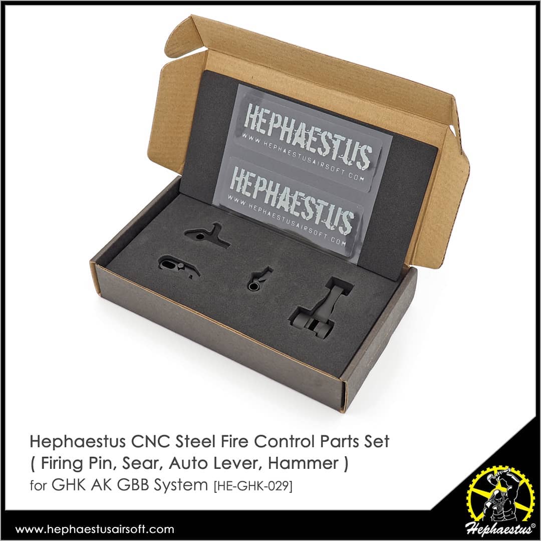 Hephaestus CNC スチールファイアコントロールパーツセット　GHK M4 GBBシリーズ対応)