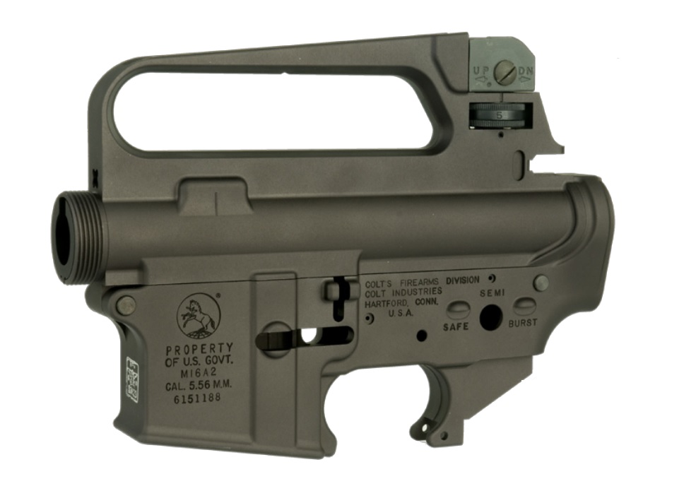 ANGRY GUN マルイM4MWS対応 Colt M16A2 USGI BURST Ver レシーバーセット (ロールスタンプ仕様/6061-T6アルミ）