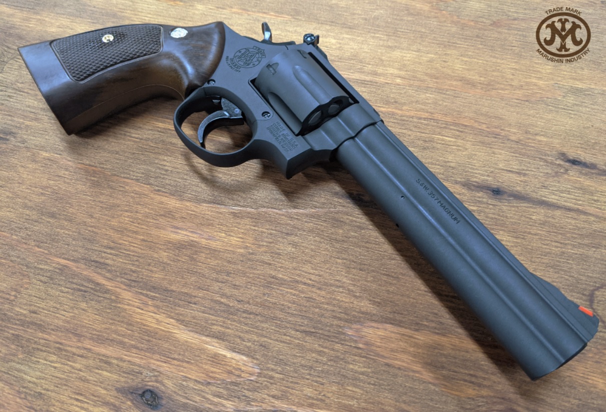 マルシン(Marushin) M586 6インチ 樹脂グリップ BK/HW モデルガン 組み立てキット