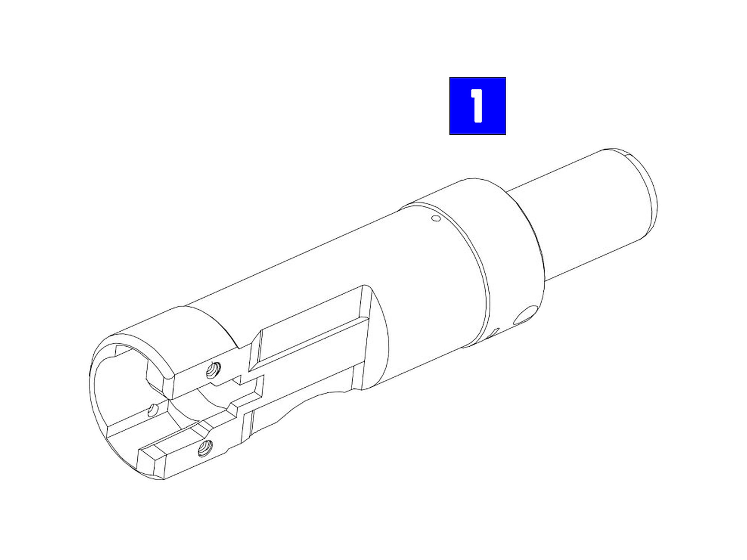 North East Sten Mk2 BSA GBBパーツ/01-01 ボルトケース（Mk.2） [NGS01BLT010]