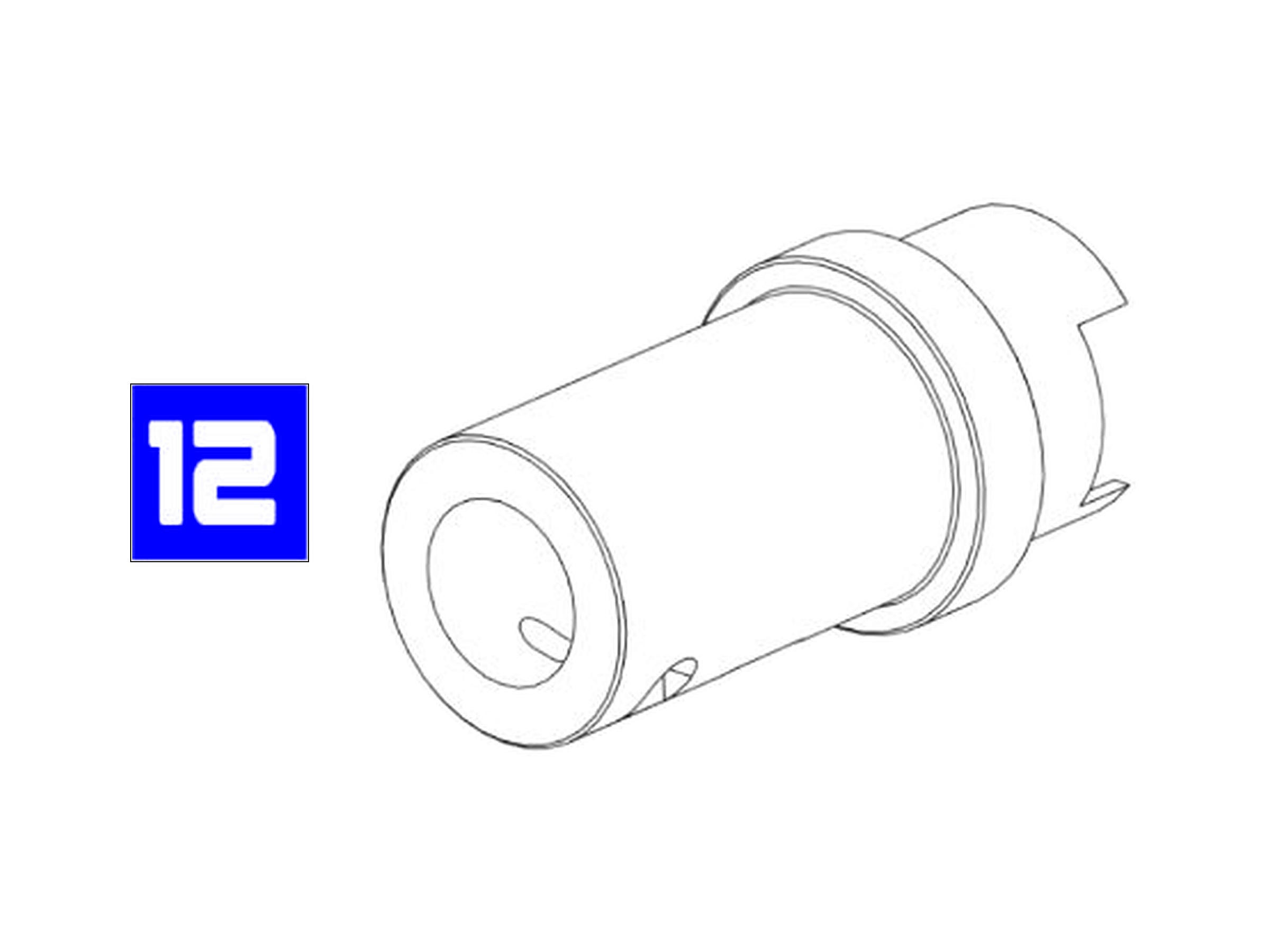 North East Sten Mk2 BSA GBBパーツ/02-12 アウターバレルベース [NGS01BRL020]