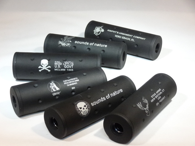 PPS アルミサイレンサー110-35mm/各種 (14ｍｍ正/逆ネジ)