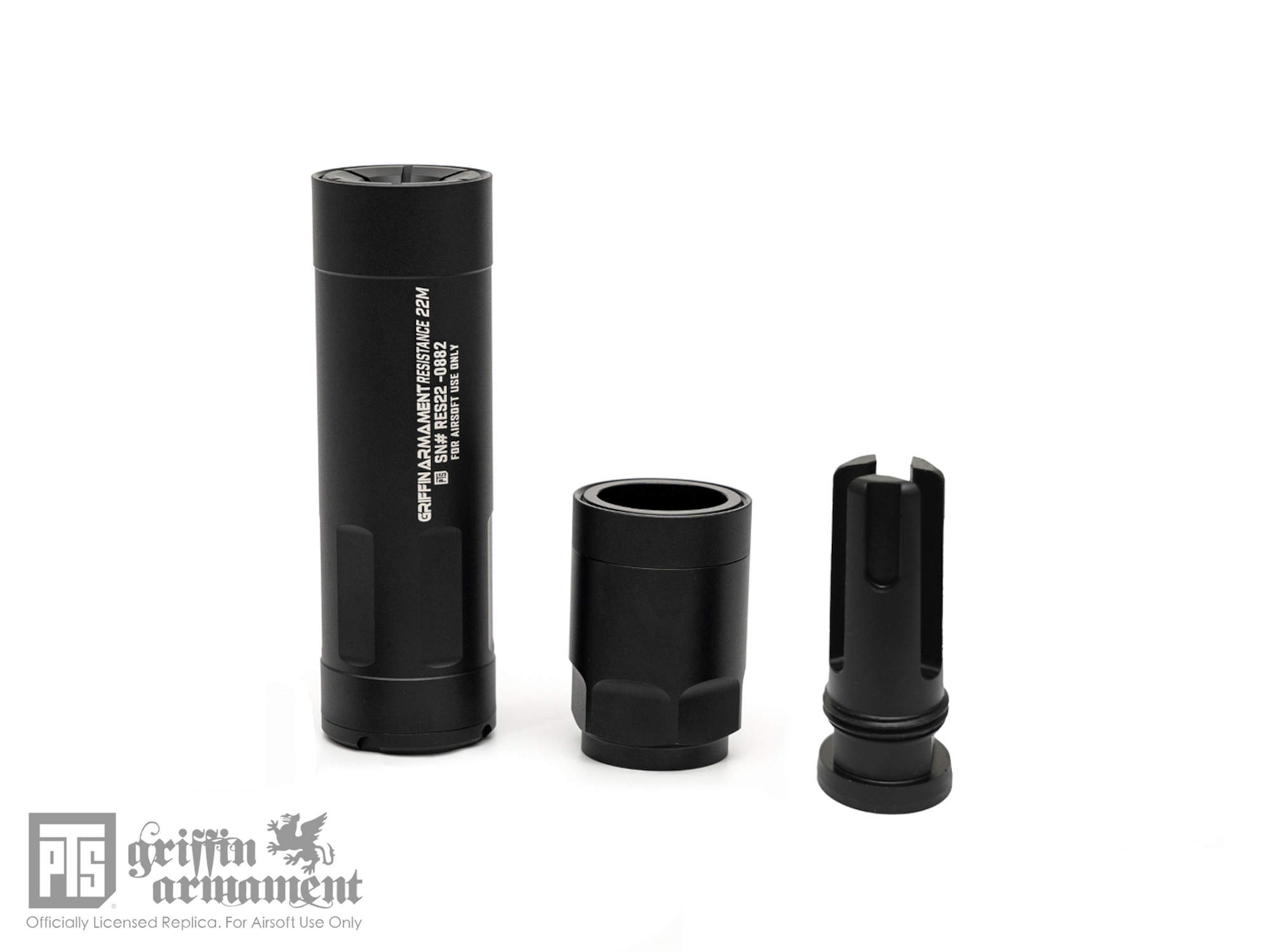 PTS Griffin Resistance22 R22モジュラーサップレッサー/テーパーマウントキット/フラッシュハイダー付属 (non-USバージョン)