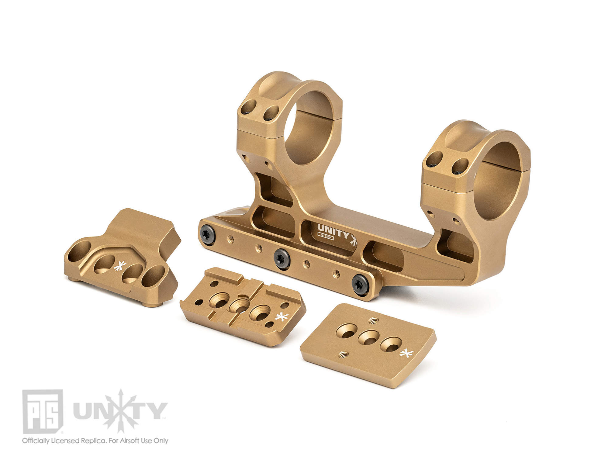 PTS UnityTactical FAST LPVO オプティクスマウントセット (FDE)