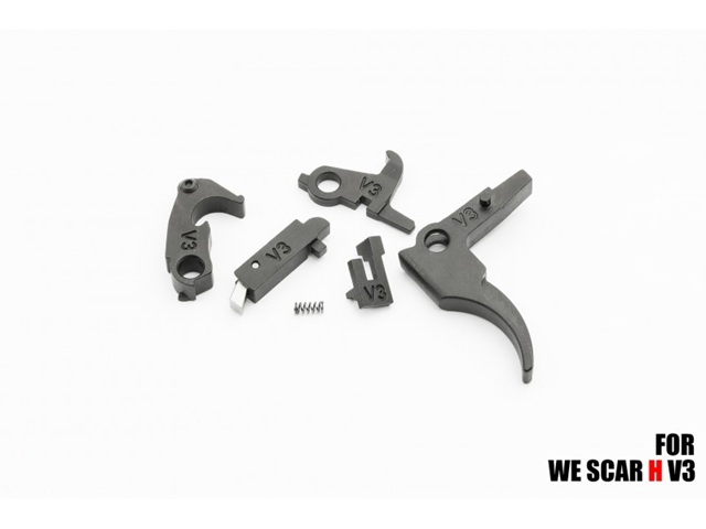 RA-TECH スチールトリガー 5点セット WE SCAR-H V3 GBB対応 (RAG-WE-SCAR-013)