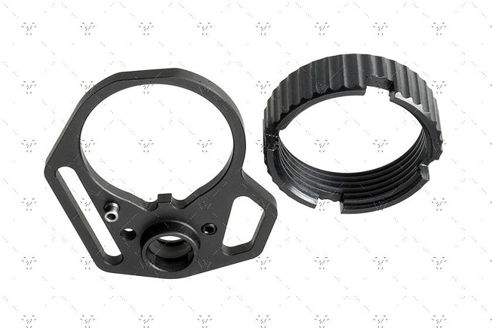 Strike Industries 多機能エンドプレート&回転防止キャッスルナット BK (S05-146BK)