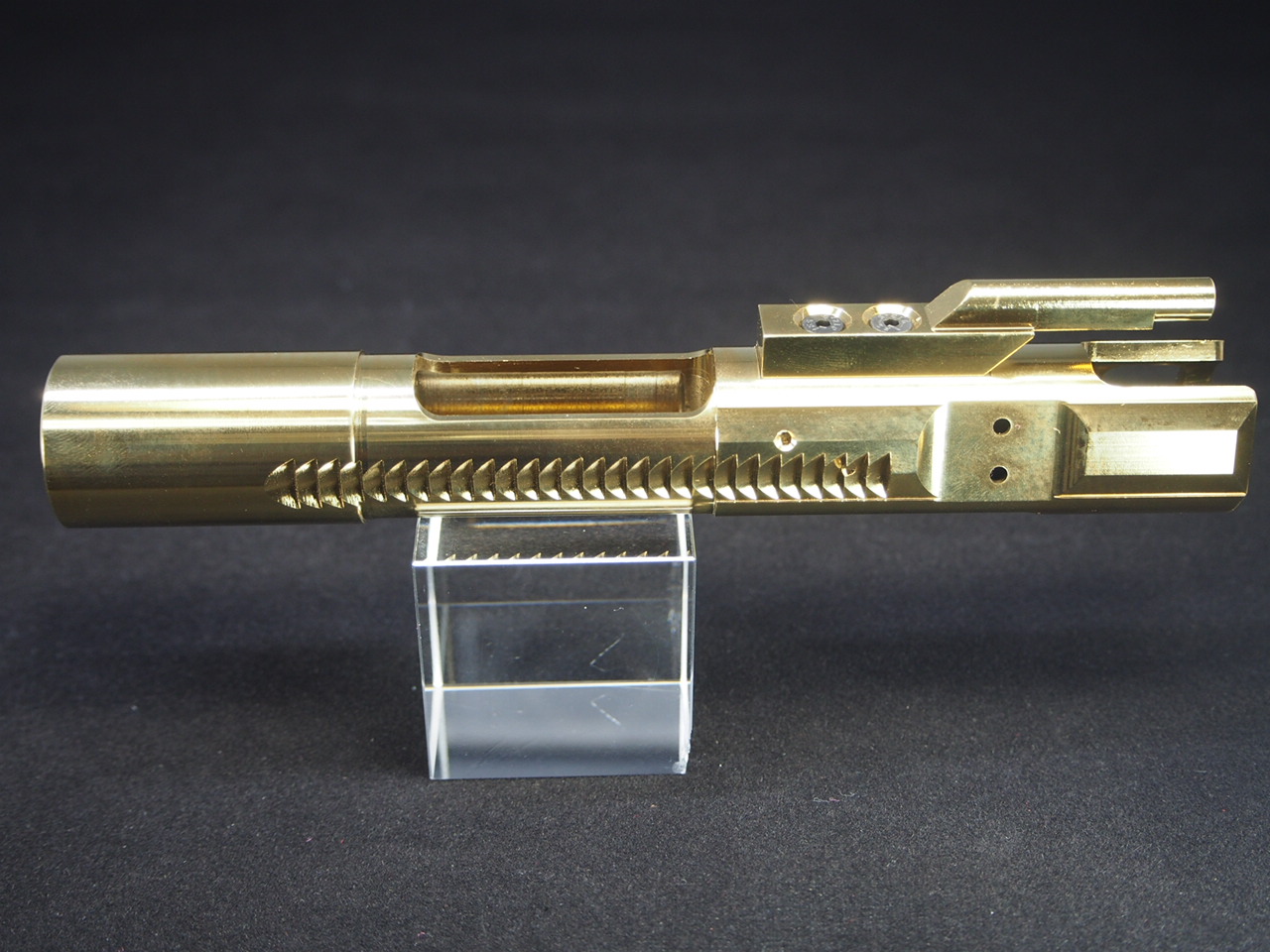 Spear Arms KSC M4 GBB用 CNCスチールボルトキャリア (チタンコーティング)