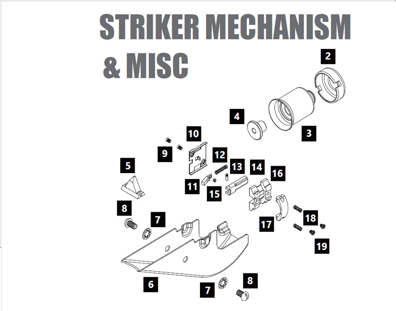 NorthEast Sten Mk2 GBBパーツ/3-02 リコイルスプリングキャップ