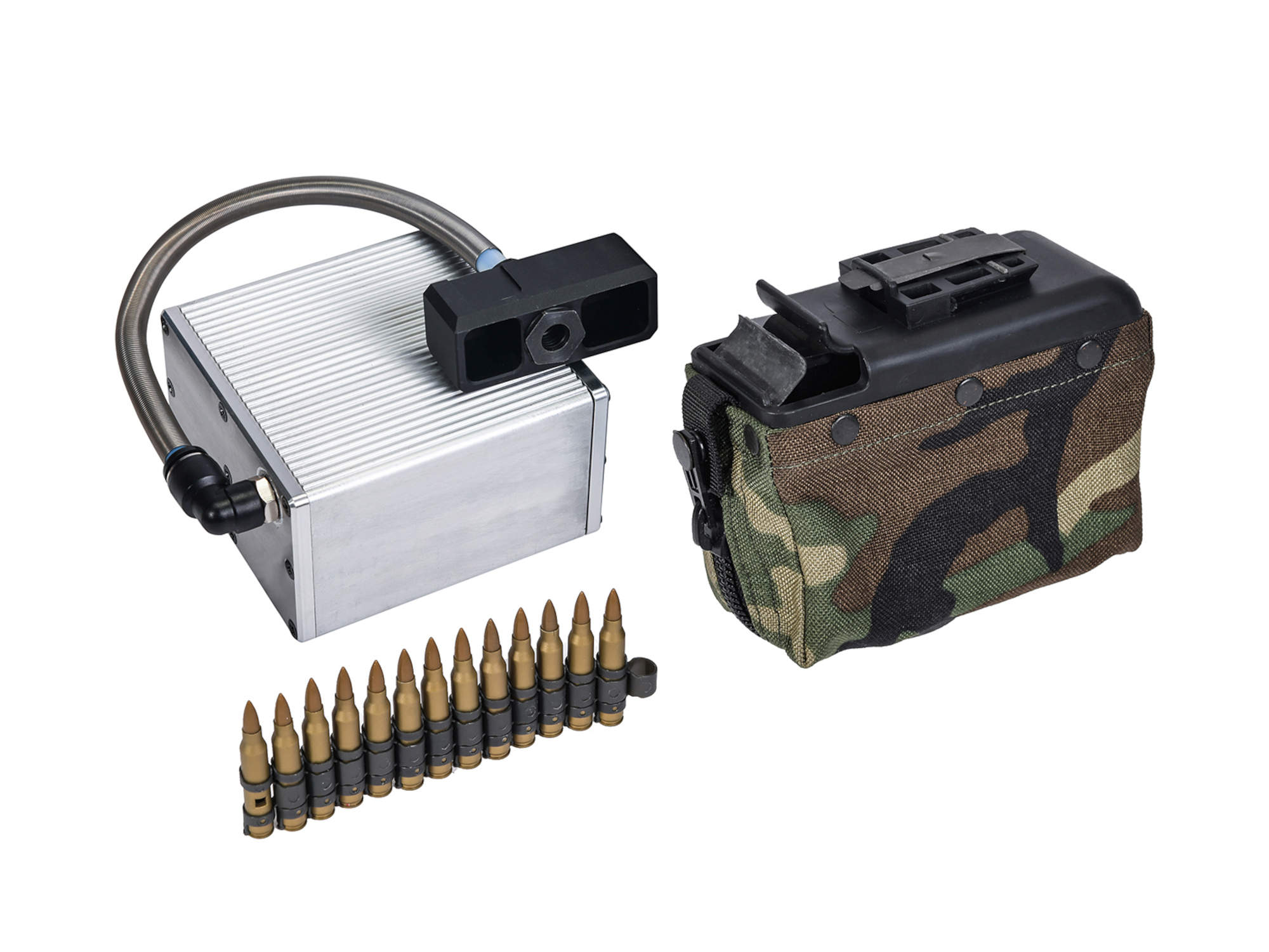 VFC M249 GBBR CORDURA Ammoポーチ型ガスタンクセット (連結アダプター/ダミーカート付属)
