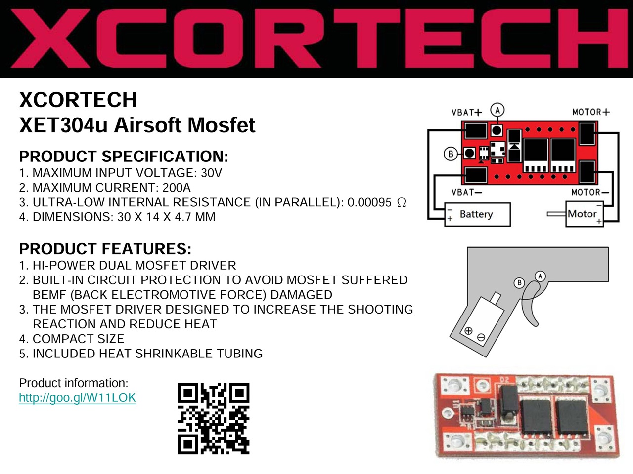 Xcortech XET304u AEG MosFET