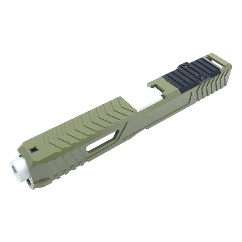 Airsoft Artisan DWSタイプ スライド/アウターバレルセット (Licensed/東京マルイ G17対応) Noveske Bazooka Green Cerakote