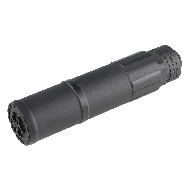 Airsoft Artisan CGS HELIOSタイプ 5.56mmサイレンサー (14mm逆ネジ)（ BK / GRY )