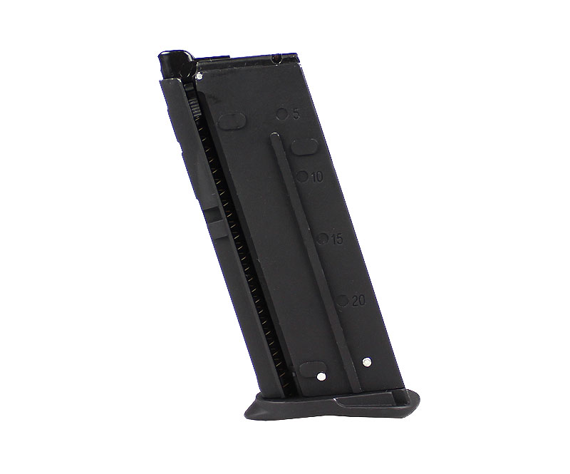 CyberGun FN5-7 Tactical ガスブローバックピストル用 17連スペアマガジン BK