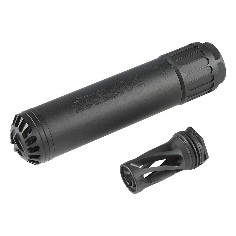 RGW HUXWRX HX-QD 556タイプ ダミー サイレンサー ＆ QD556タイプ フラッシュハイダーセット 14mm逆ネジ Black