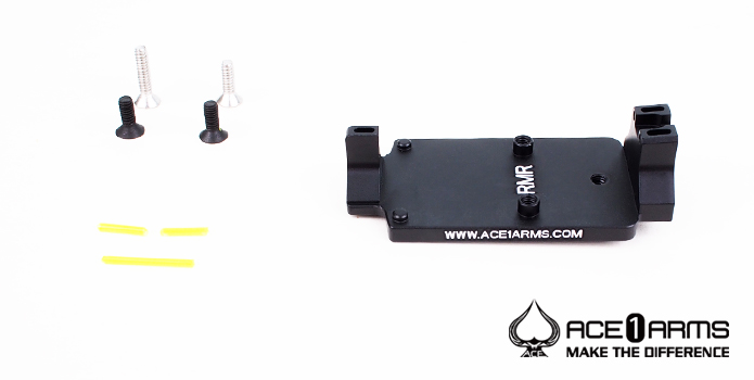 ACE1ARMS Dueck Defenseスタイル ドットサイトマウントベース RBUタイプ BK（東京マルイ G17/18C対応）