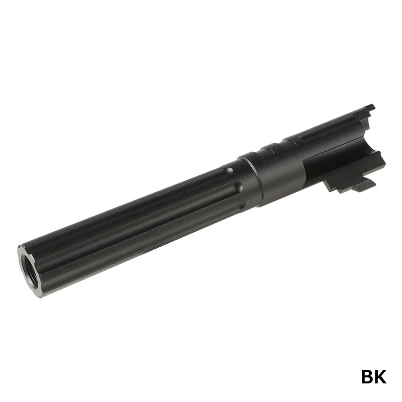 5KU フルートタクティカルアウターバレル (11mm正ネジ/東京マルイ Hi-CAPA5.1対応) BK