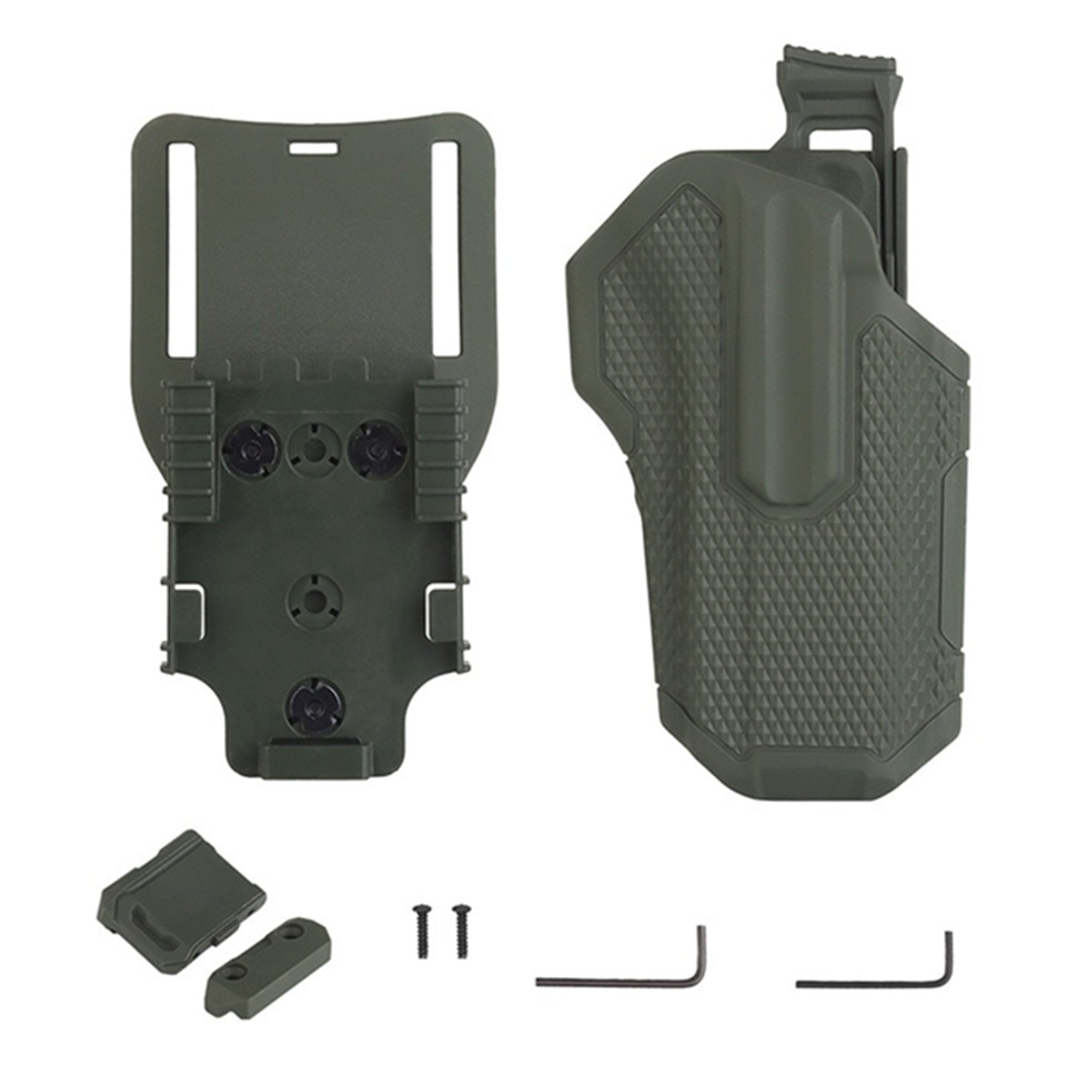 WoSporT BLACKHAWK OMNIVOREタイプ マルチフィット ホルスター＆QLSベースセット (各種ハンドガン対応) 【OD/TAN】
