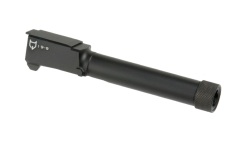 DETONATOR Alpha Wolfタイプ アルミアウターバレル (14mm逆ネジ)  東京マルイ GLOCK19 Gen.3/4 GBB対応