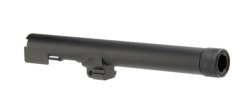DETONATOR Beretta92 Factoryタイプ アルミアウターバレル (14mm逆ネジ) 東京マルイ Beretta M9(新型)専用 【BK/SV】