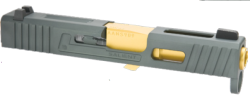 NOVA SALIENT ARMS TIER ONEタイプ GLOCK43 スライドセット BK/GDバレル UMAREX(VFC) GLOCK42 GBB 対応