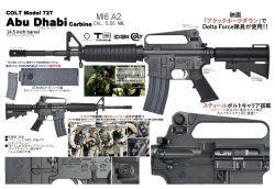 【NPAS】T8/CGS COLT R727/M16A2 Abu Dhabi Carbine 14.5inchバレル ガスブローバックライフル（マルイMWSマガジン互換）