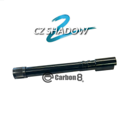 Carbon8 SHADOW-2専用 サイレンサー対応 アウターバレル BK (先端14ｍｍ逆ネジ/キャップ付) (CBP42)