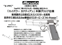 マルシン(Marushin) Hi-Power(ハイパワー) "カナディアン"  7mmPFC 発火モデルガン 【完成品(木製グリップ)各種 】
