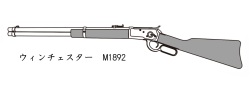 マルシン(Marushin) ウィンチェスター M1892 6mmBB ガスレバーアクションライフル 【ストック材/ウォールナット】