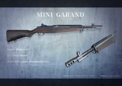 マルシン(Marushin) MINI GARAND 6mmBB ガスブローバックライフル （ウォルナット ブラウン