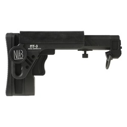 5KU Zenit PT-3タイプ テレスコピックフォールディングストック (LCT/GHK/CYMA) BK