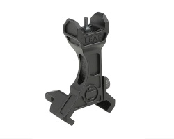 Airsoft Artisan Railscales Leaf-PEQスタイル フィクスドフロントサイト　BK/DE
