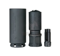 ANGRY GUN KAC QOC/MCQ-PRT QDサイレンサー&QDC 3-Prong Flash Eliminator Kit ハイダーセット BK