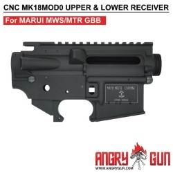 ★送料無料★ANGRY GUN マルイM4MWS対応 MK18 MOD.0 レシーバーセット (ロールスタンプ仕様/6061-T6アルミ）