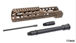 【海外メーカー】Arron Smith SIG MCX SPEAR-LT コンバージョンキット用 ハンドガード&アウターバレルセット Brown 【9in/11in/16in】