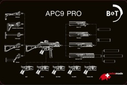 B&T ラグマット/APC9PRO (43×28cm Black)