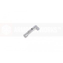 AW CUSTOM Hi-CAPA マガジンキャッチASSY (AW HX/WE/Marui Hi-CAPA対応) Silver